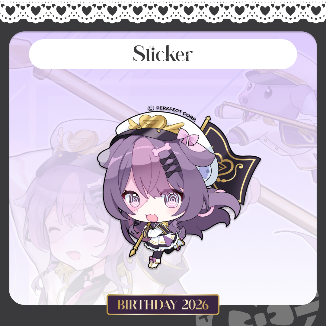 Patchumi birthday sticker