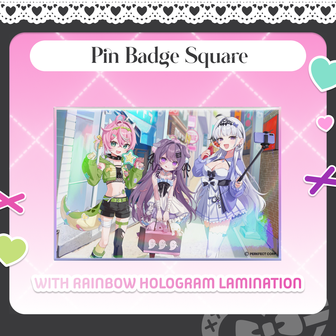 Illusion Rainbow Hologram Badge
